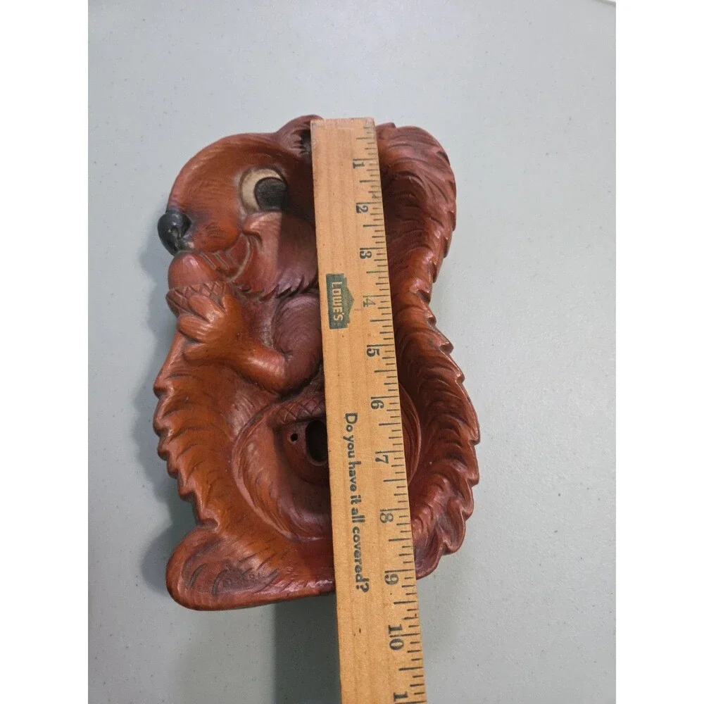 VINTAGE 1960's Fun SQUIRREL SHAPED NUT BOWL W/ Spot for 2 PICKS & CRACKER